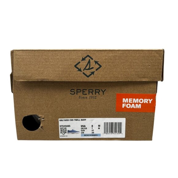 Sperry Halyard CVO Washed Twill True Navy Casual Shoes Men's Size 8 M - Picture 12 of 12